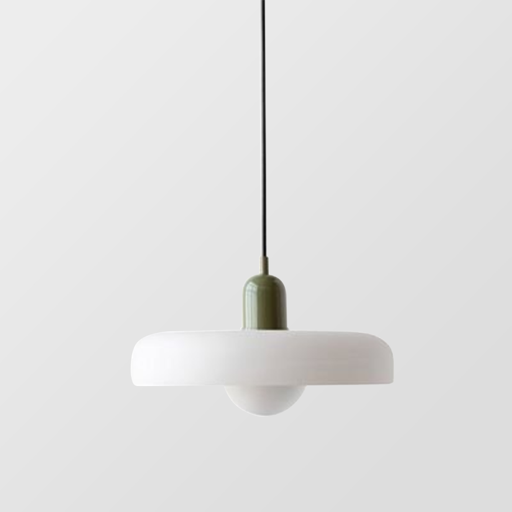 Lampa Wisząca Bauhaus ze Szkła – Kolorowy Design – Retro Lampa Sufitowa