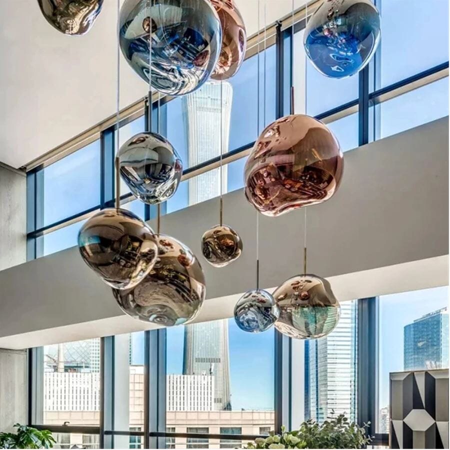 Lampa Wisząca Lava z Akrylu – Regulowana Wysokość, Oświetlenie Kuchenne w Wielu Kolorach