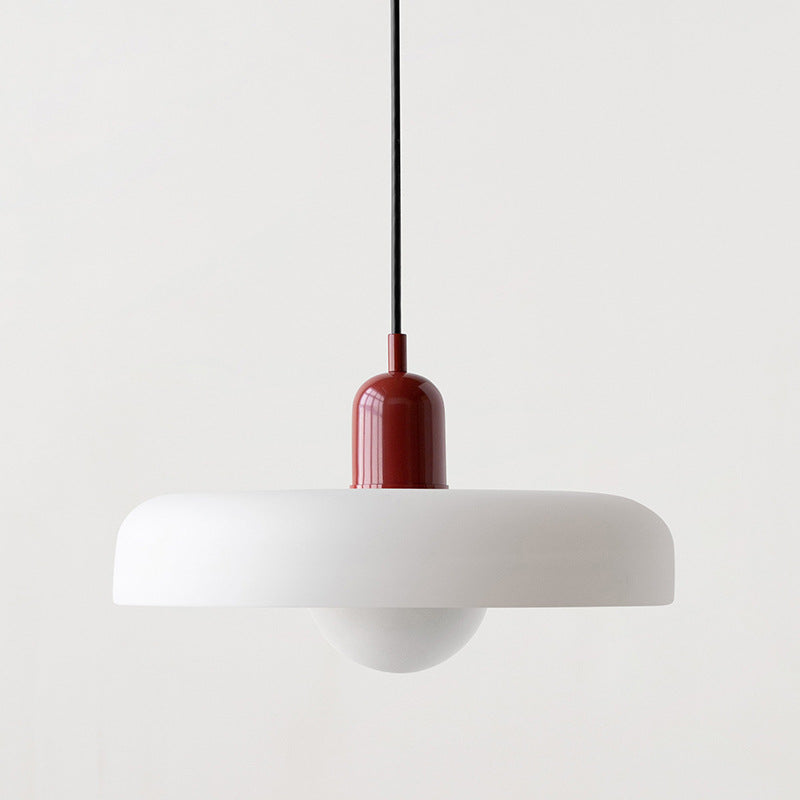 Lampa Wisząca Bauhaus ze Szkła – Kolorowy Design – Retro Lampa Sufitowa