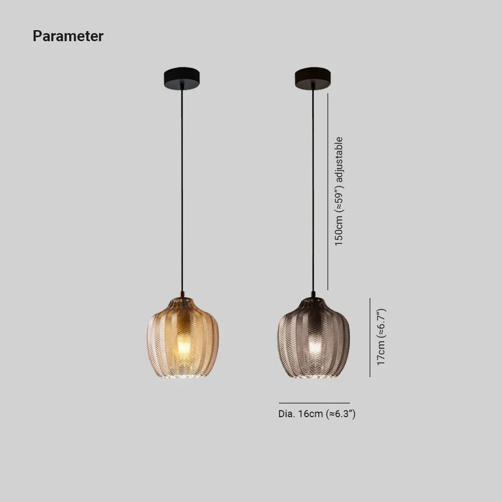 Lampa Wisząca Vintage z Brązowego – Adjustable Height Hanging Light for Bedroom and Living Room